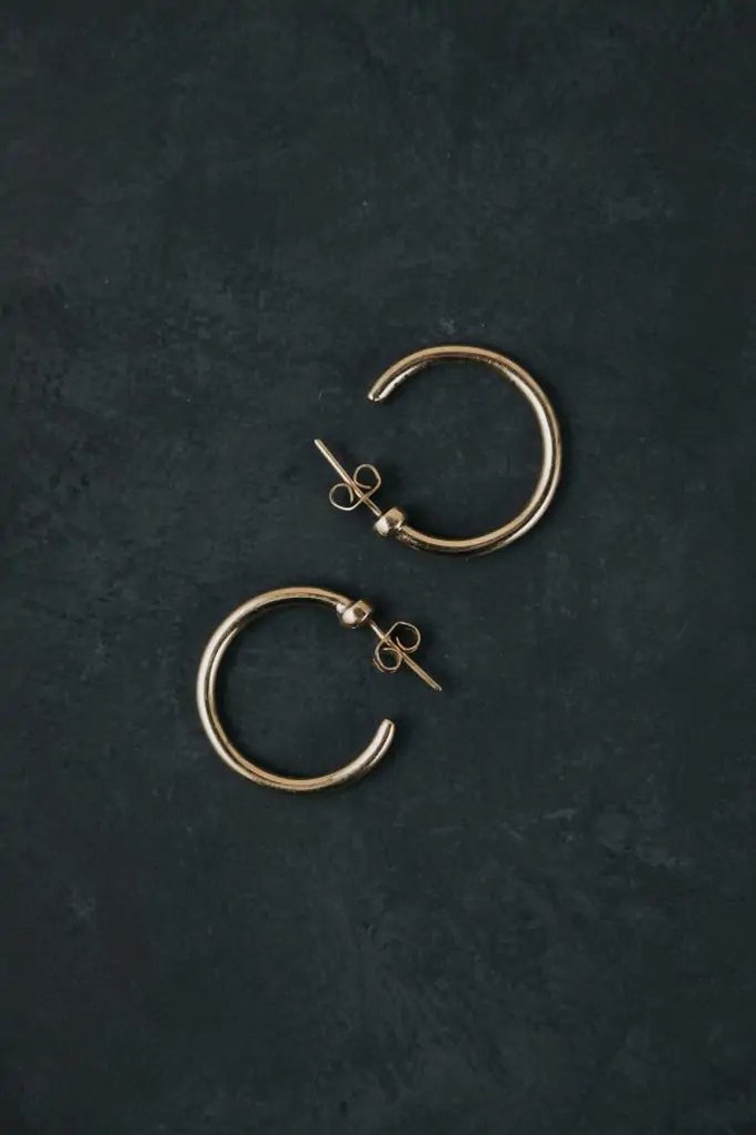 Hoop earrings Chandini brass from Jyoti - Fair Works