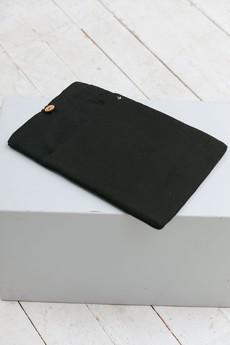 Organic Cotton Laptop Bag Latur Black via Jyoti - Fair Works