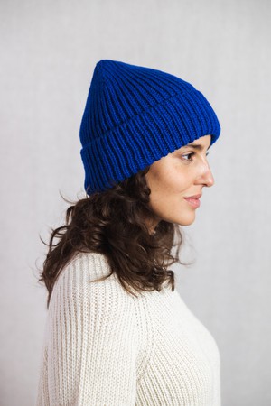 Baby Alpaca Hat Ayacucho Cobalt from Jyoti - Fair Works