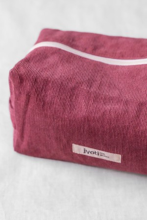 Cotton Toiletry Bag Phavvaara Old Pink from Jyoti - Fair Works