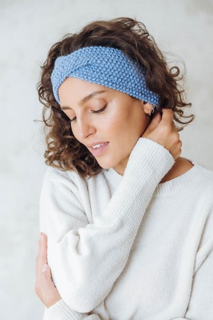 Baby Alpaca Headband Pichul Light Blue from Jyoti - Fair Works