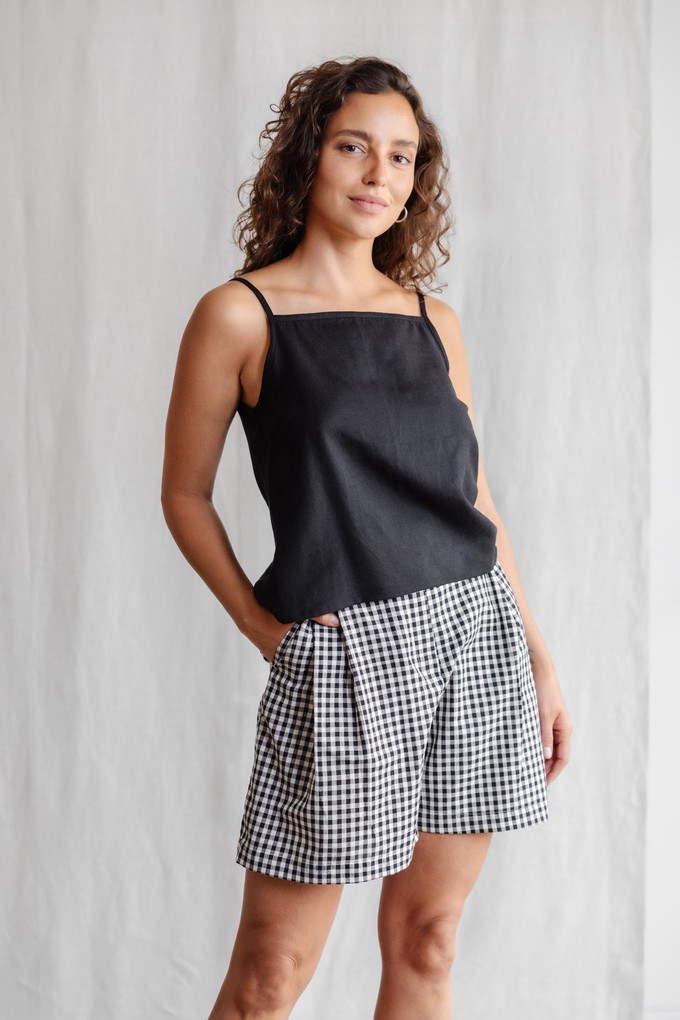 Hemp/Tencel Tank Top Leela Black from Jyoti - Fair Works