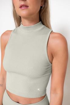 High neck Top | Sage via Kaly Ora