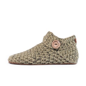 Winter Moss Bamboo Wool Ankle Booties from Kingdom of Wow!