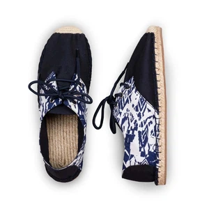 Blue Tribal Lace Up Espadrilles for Women from Kingdom of Wow!