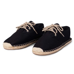 Espadrilles JET BLACK Lace Up für Herren from Kingdom of Wow!