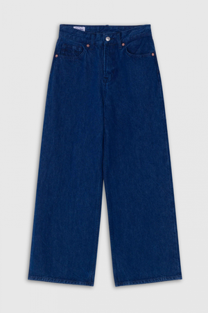 ELISABETH CROPPED | STANLEY SPACE BLUE RINSE from Kings of Indigo