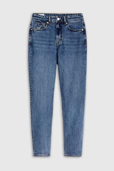 CAROLINE CROPPED STRETCH | ECO XAVIER BLUE MARBLE via Kings of Indigo