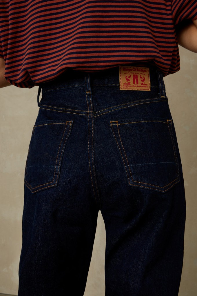 LIORA CROPPED SELVAGE | CLEAN EASY FADE INDIGO RINSE from Kings of Indigo