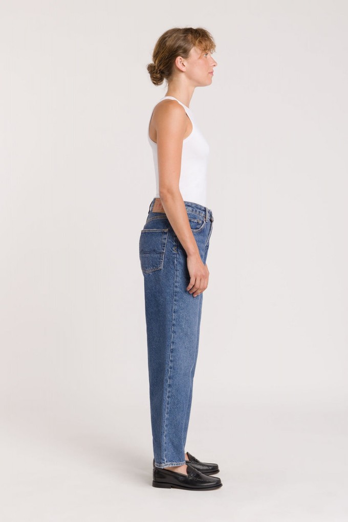 LIORA CROPPED | ECO RECYCLED BLUE USED from Kings of Indigo