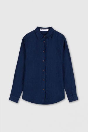 TAJA | WORKER BLUE LINEN from Kings of Indigo