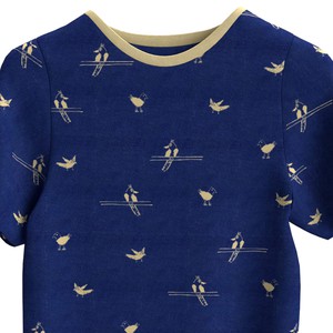 BIRDS Kinder Shirt Mitternachtsblau from Kipepeo-Clothing