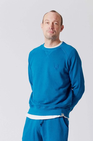 ANTON - Organic Cotton Sweat Teal Blue from KOMODO