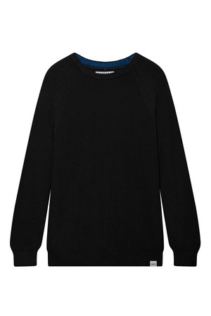 SERGIO - Womens Organic Cotton Jumper Black from KOMODO