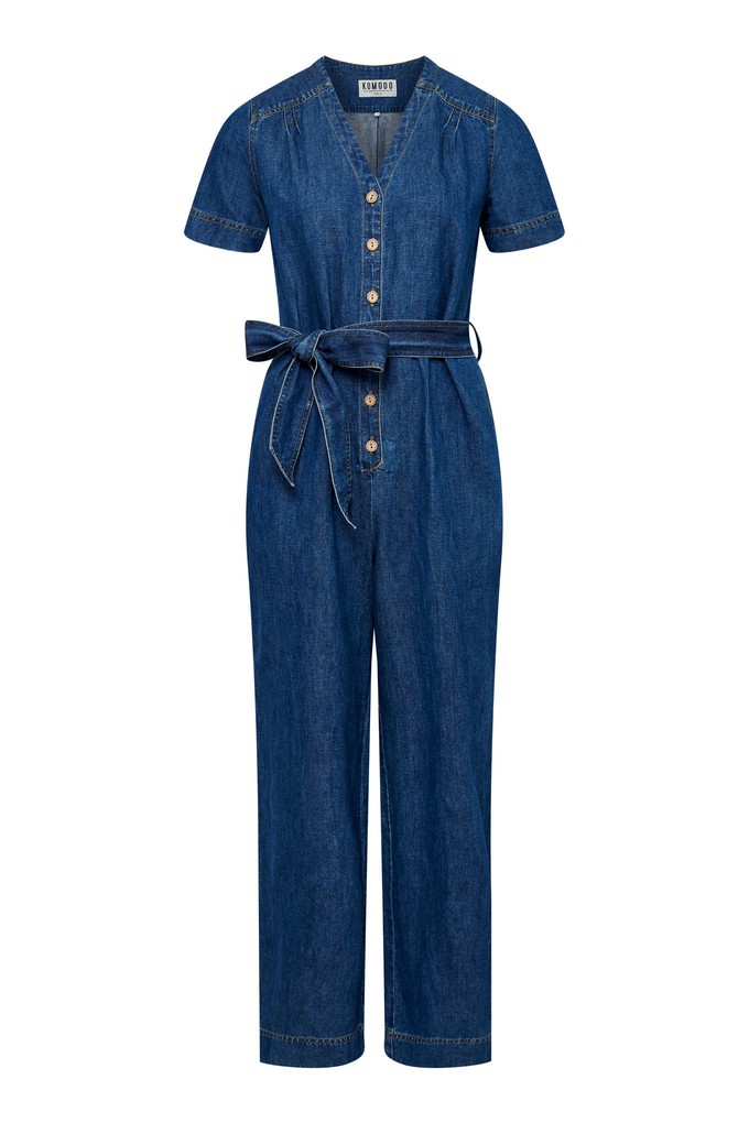 ELOUISE - Organic Cotton Jumpsuit Mid Wash from KOMODO