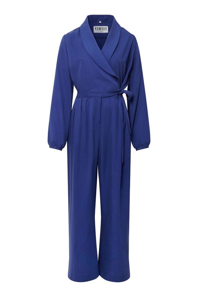 KANGRA Tencel Jumpsuit - Navy from KOMODO