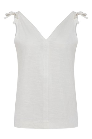 CELIA - Organic Cotton Vest Off White from KOMODO