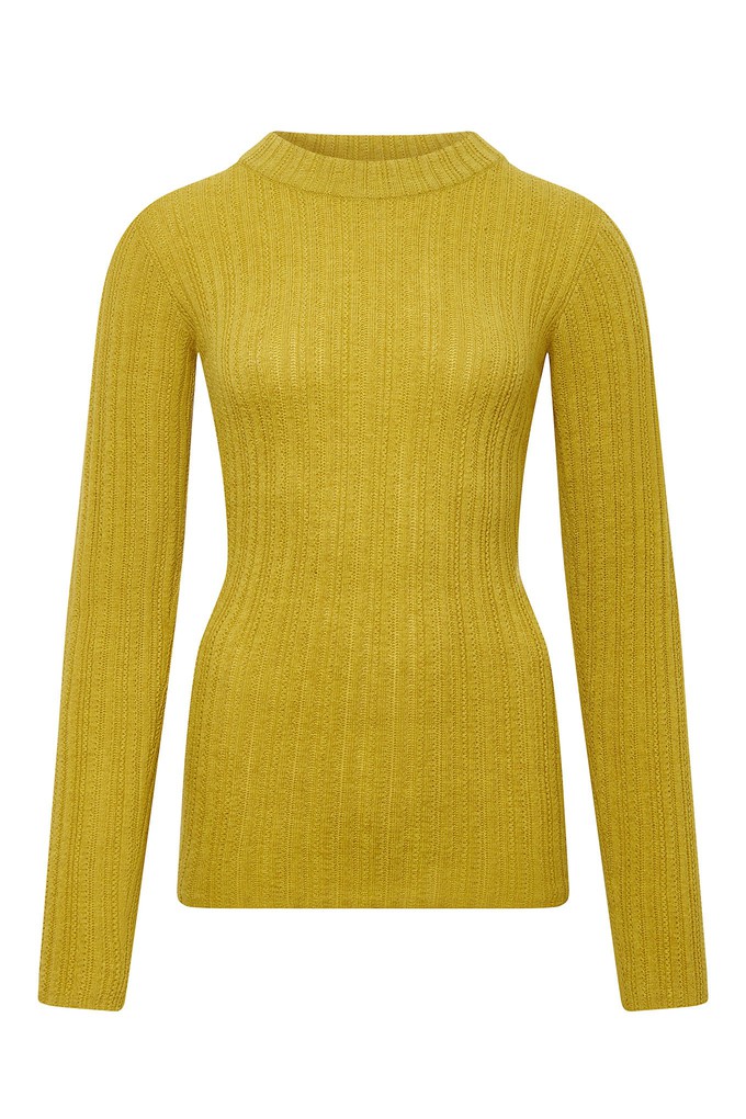 LUCKY Wool Blend Jumper - Mustard from KOMODO