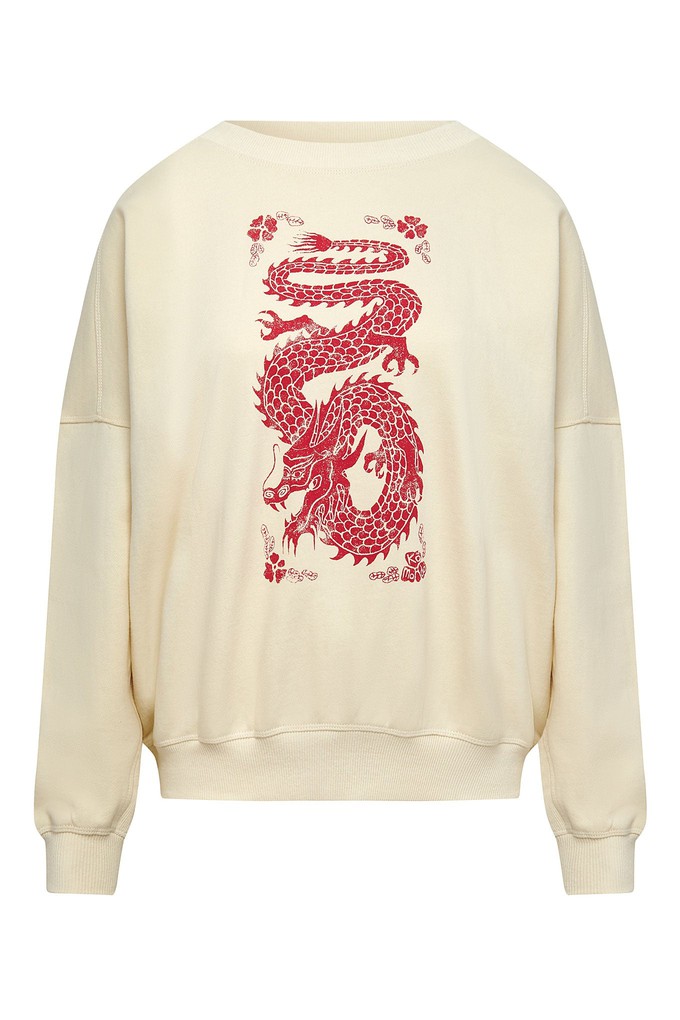 DRAGON - Organic Cotton Print Sweatshirt from KOMODO