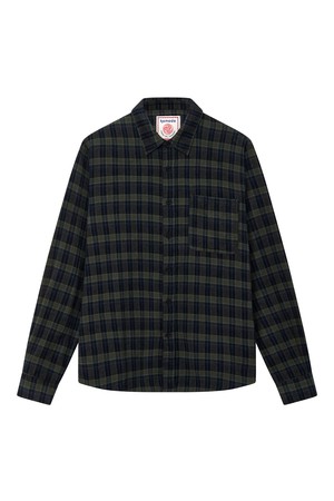 SANTI Organic Cotton Flannel Shirt - Navy Check from KOMODO