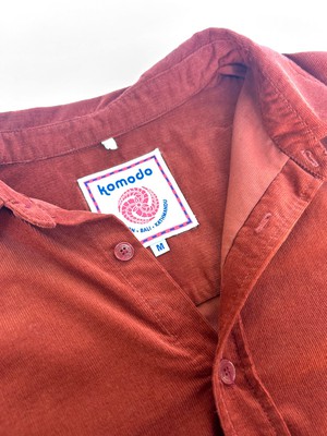 ABEL Organic Corduroy Shirt - Terracotta from KOMODO