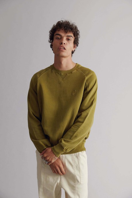 ANTON - Organic Cotton Sweat Olive from KOMODO