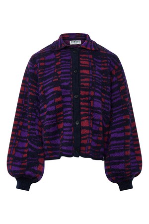 TRIXIE - Recycled Nylon Cardigan Deep Mauve from KOMODO