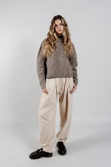 MALLORY Organic Cotton Needlecord Trouser - Winter White via KOMODO