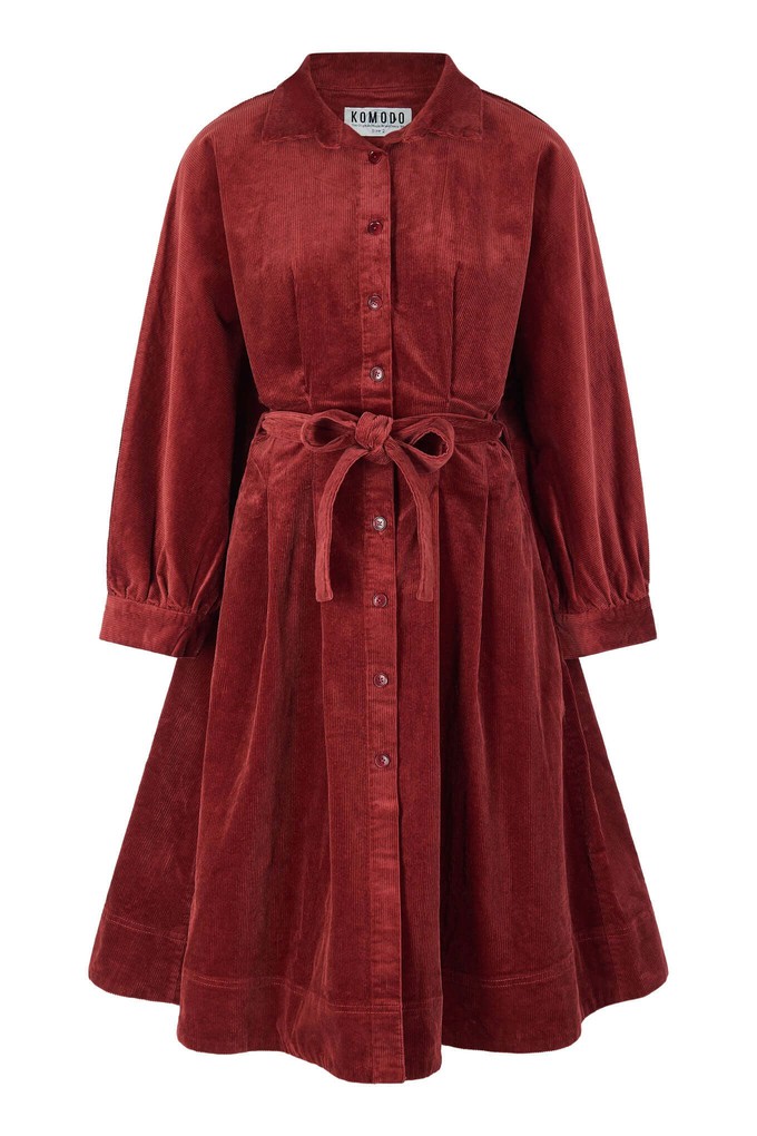 ITO - Organic Cotton Cord Dress Cherry from KOMODO