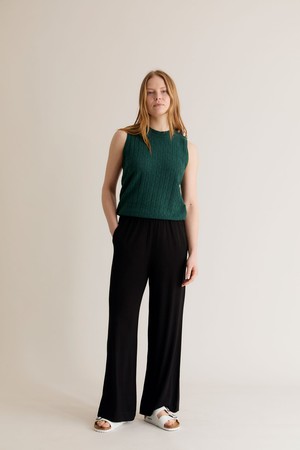 BINITA - Lenzing trousers black from KOMODO