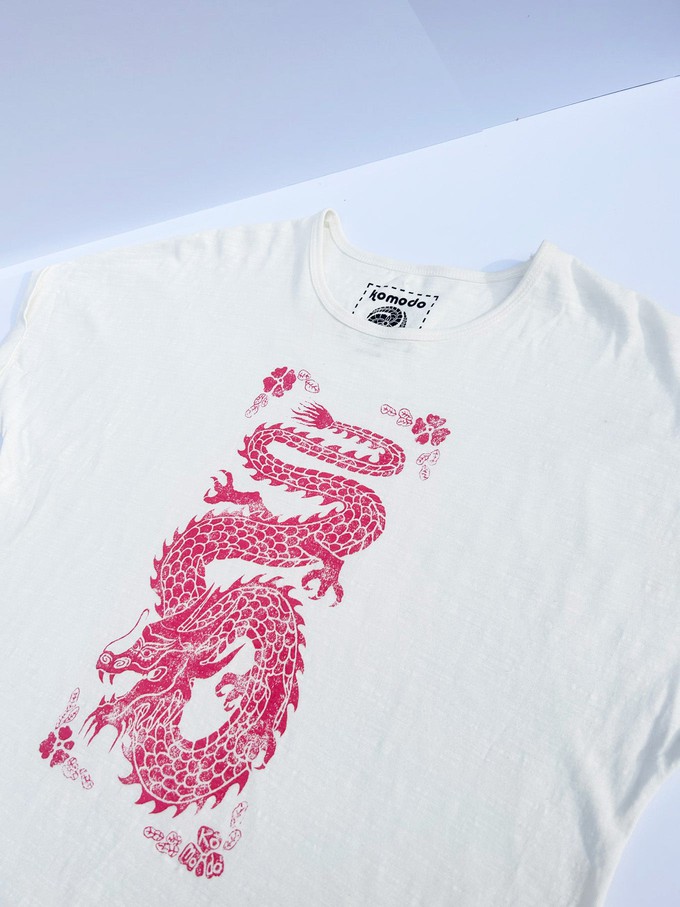 DRAGON - Organic Cotton Off White Tee from KOMODO