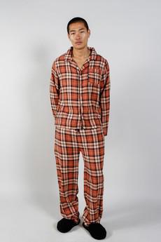 JIM JAM Mens GOTS Organic Cotton Pyjama Set - Clay via KOMODO