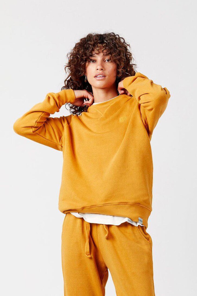 ANTON Women's - Organic Cotton Crew Mustard from KOMODO