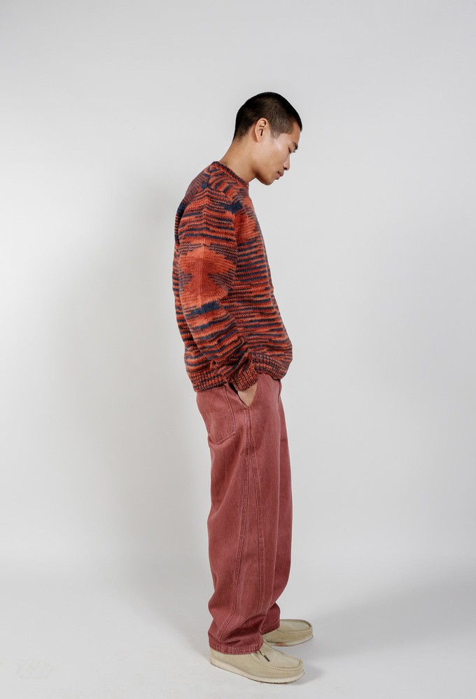 TEMURA Handknit Wool Jumper - Terracotta from KOMODO