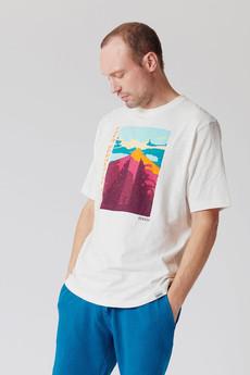 TEMPLE - GOTS Organic Cotton Tee Off-White via KOMODO