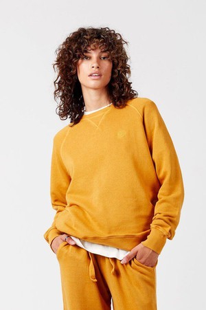 ANTON Women's - Organic Cotton Crew Mustard from KOMODO