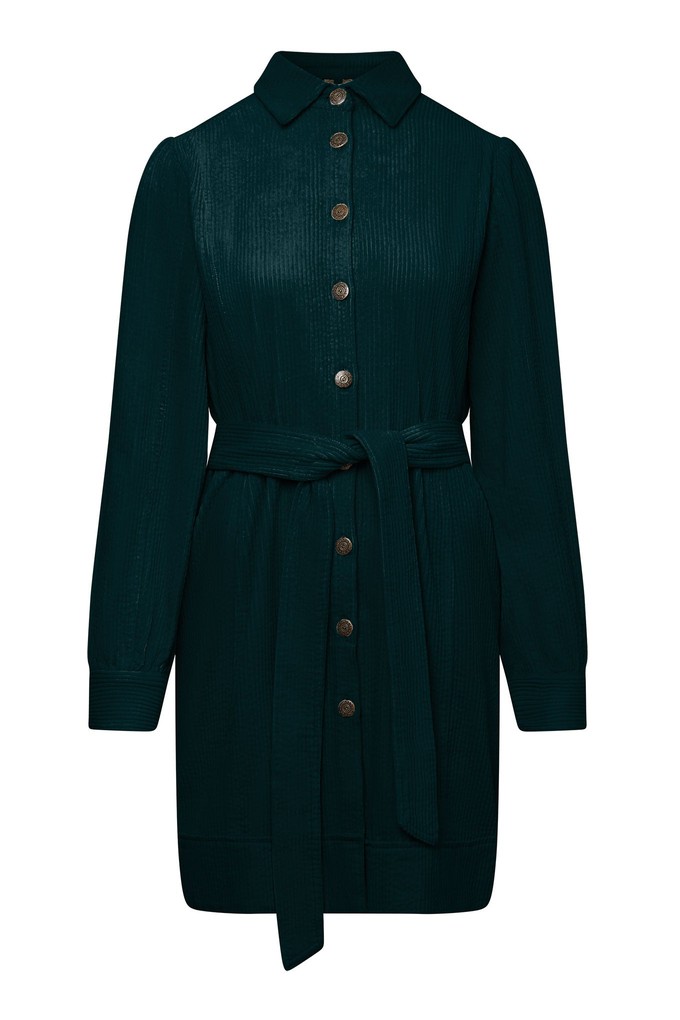 RUBY Organic Cotton Corduroy Dress - Marine Green from KOMODO