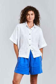 KIMONO Organic Linen Shirt - Off White via KOMODO
