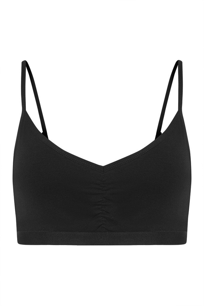 ANASTASIA Bra - GOTS Organic Cotton Black from KOMODO