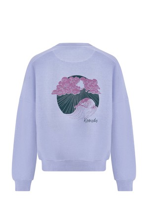 SURF Back Print Organic Cotton Sweatshirt - Lavender from KOMODO