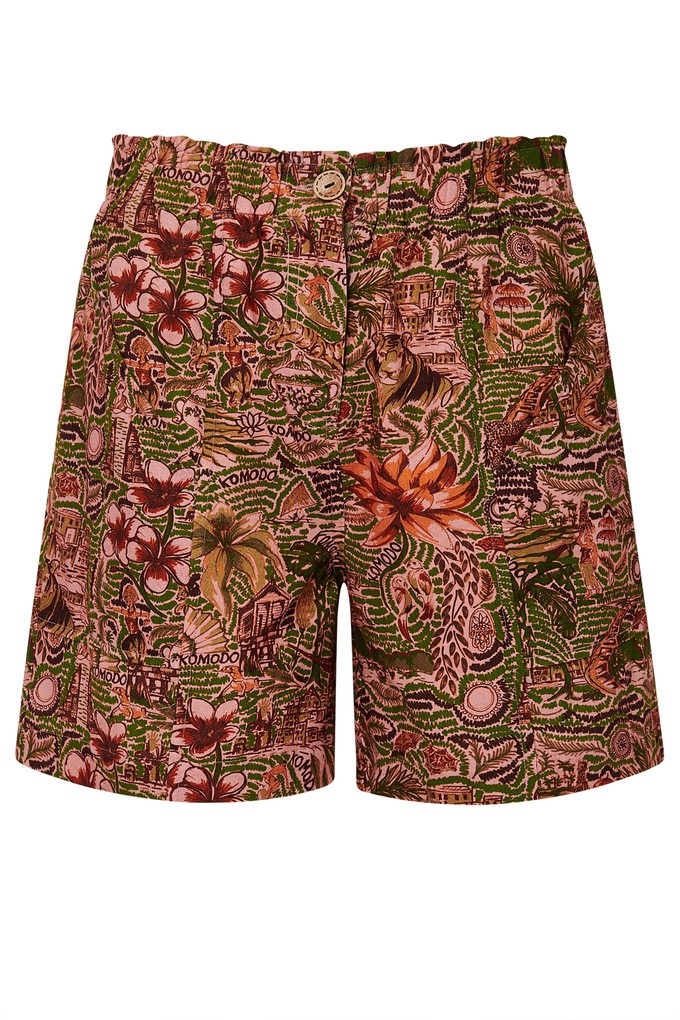 DUNE - Organic Cotton Tropical Print Pink Shorts from KOMODO