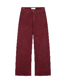 Harper Loose Flare Corduroy Bordeaux via Kuyichi