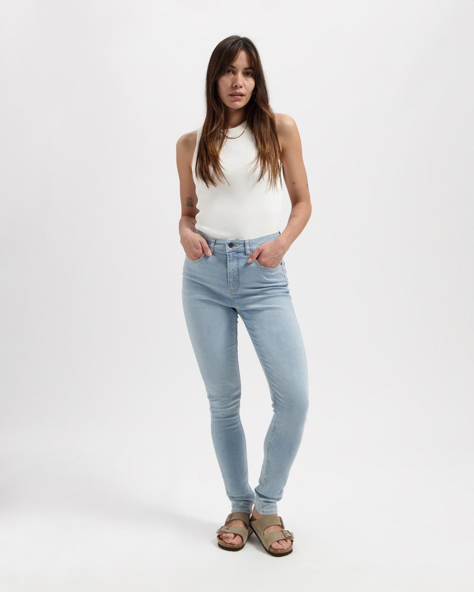 Carey High Rise Skinny Sky Blue from Kuyichi