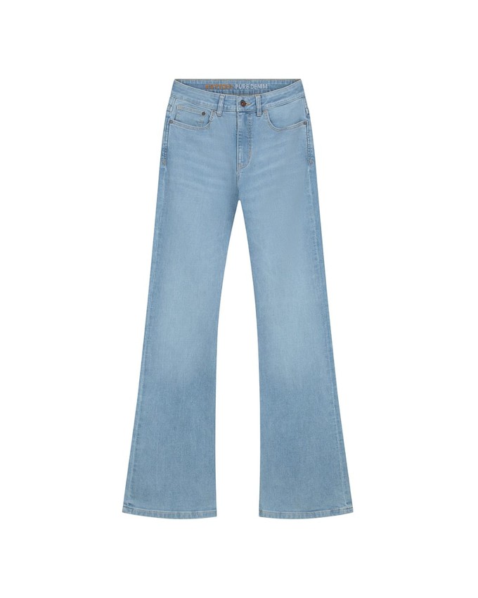 Zoe High Rise Bootcut Sky Blue from Kuyichi