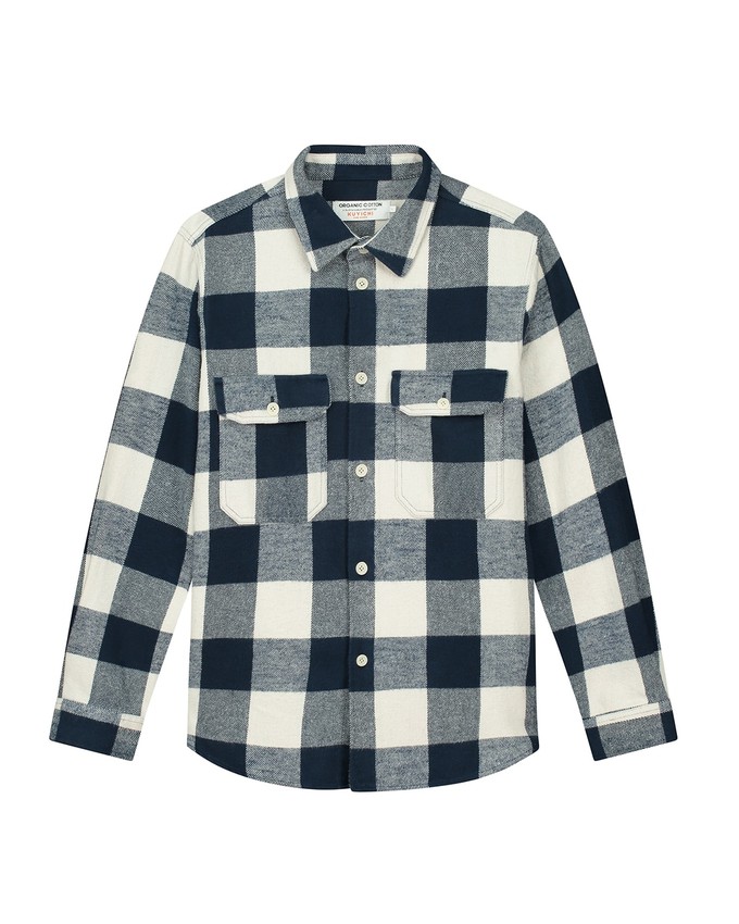 Andrew Checked Overshirt from Kuyichi