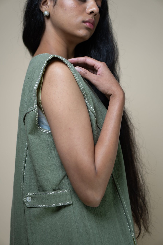 Meadows Unisex Olive Vest from Lafaani