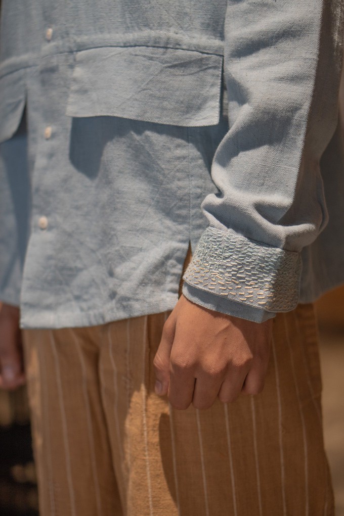 Materiality Cuff Detail Shirt from Lafaani