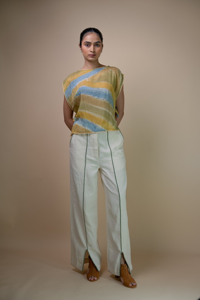 Meadows Handpainted Cropped Bib from Lafaani