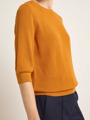 Structured half-sleeve sweater (GOTS) from LANIUS