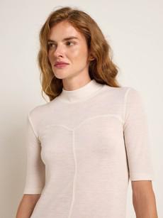 Short-sleeved shirt with stand-up collar (GOTS) via LANIUS